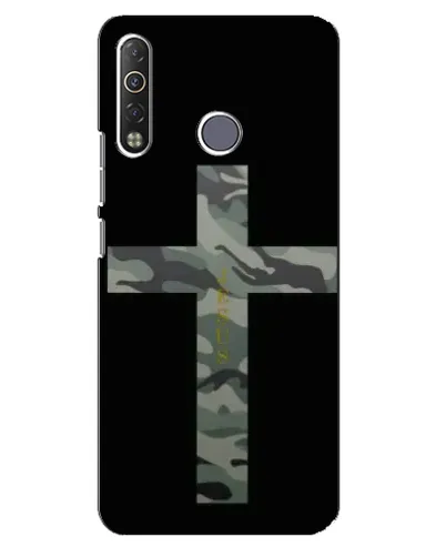 Чехол для TECNO Camon 12 Air CC6 с картинкой «Милитари Крест»