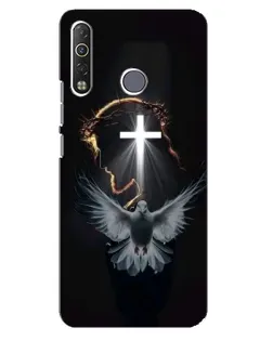 Чехол для TECNO Camon 12 Air CC6 с картинкой «Голубь и Свет»