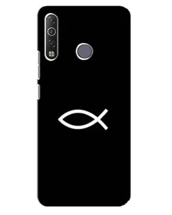 Чехол для TECNO Camon 12 Air CC6 с картинкой «Символ рыбы Jesus» Чехол для TECNO Camon 12 Air CC6 с картинкой «Символ рыбы Jesus»