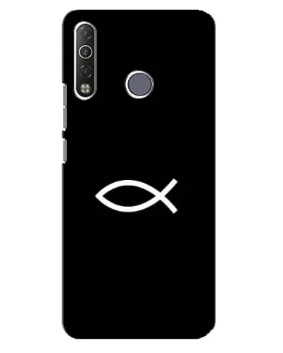 Чехол для TECNO Camon 12 Air CC6 с картинкой «Символ рыбы Jesus» Чехол для TECNO Camon 12 Air CC6 с картинкой «Символ рыбы Jesus»