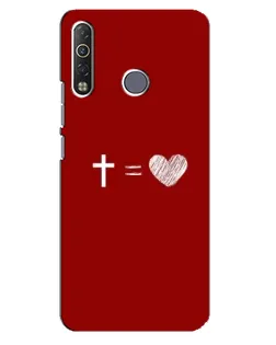 Чехол для TECNO Camon 12 Air CC6 с картинкой «Уравнение любви» Чехол для TECNO Camon 12 Air CC6 с картинкой «Уравнение любви»