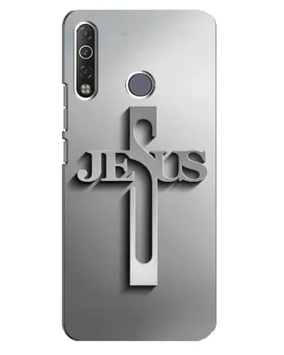 Чехол для TECNO Camon 12 Air CC6 с картинкой «Металлический крест Jesus» Чехол для TECNO Camon 12 Air CC6 с картинкой «Металлический крест Jesus»