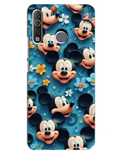 Чехол для TECNO Camon 12 Air CC6 с картинкой «Паттерн Микки и Минни»