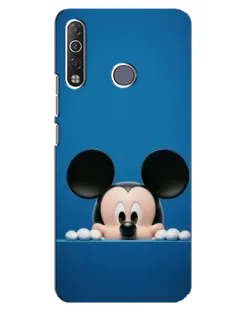 Чехол для TECNO Camon 12 Air CC6 с картинкой «Микки выглядывает»