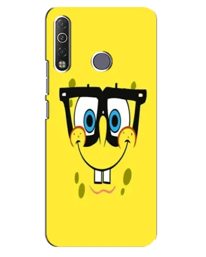Чехол для TECNO Camon 12 Air CC6 с картинкой «Минималистичный Спанч Боб» Чехол для TECNO Camon 12 Air CC6 с картинкой «Минималистичный Спанч Боб»