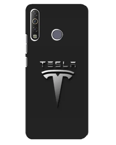 Чехол для TECNO Camon 12 Air CC6 с картинкой «Стальной логотип Tesla» Чехол для TECNO Camon 12 Air CC6 с картинкой «Стальной логотип Tesla»