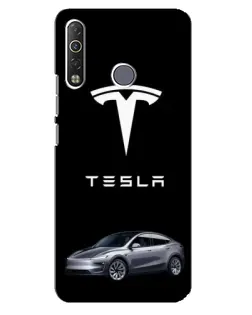 Чехол для TECNO Camon 12 Air CC6 с картинкой «Tesla Model Y» Чехол для TECNO Camon 12 Air CC6 с картинкой «Tesla Model Y»