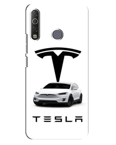 Чехол для TECNO Camon 12 Air CC6 с картинкой «Tesla White Style» Чехол для TECNO Camon 12 Air CC6 с картинкой «Tesla White Style»