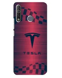 Чехол для TECNO Camon 12 Air CC6 с картинкой «Тесла красный карбон» Чехол для TECNO Camon 12 Air CC6 с картинкой «Тесла красный карбон»