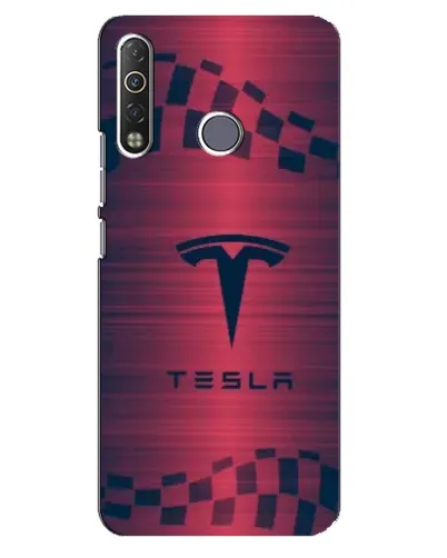 Чехол для TECNO Camon 12 Air CC6 с картинкой «Тесла красный карбон» Чехол для TECNO Camon 12 Air CC6 с картинкой «Тесла красный карбон»