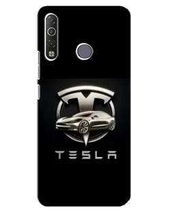 Чехол для TECNO Camon 12 Air CC6 с картинкой «Tesla — серебристое авто» Чехол для TECNO Camon 12 Air CC6 с картинкой «Tesla — серебристое авто»