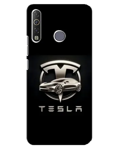Чехол для TECNO Camon 12 Air CC6 с картинкой «Tesla — серебристое авто» Чехол для TECNO Camon 12 Air CC6 с картинкой «Tesla — серебристое авто»
