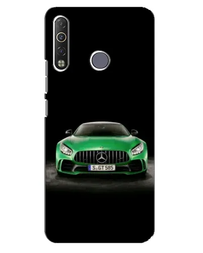 Чехол для TECNO Camon 12 Air CC6 с картинкой «Mercedes — неоновый лого»