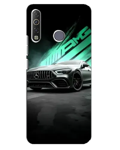 Чехол для TECNO Camon 12 Air CC6 с картинкой «Темный Mercedes AMG»