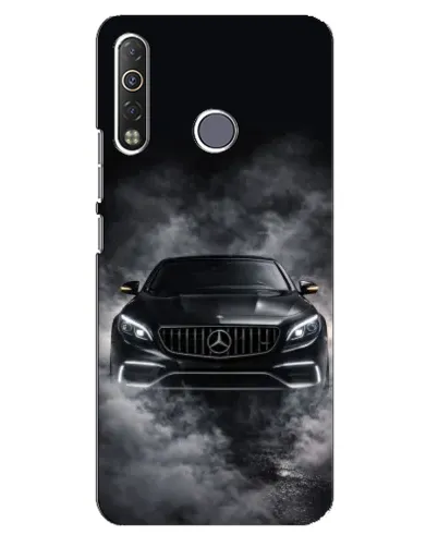 Чехол для TECNO Camon 12 Air CC6 с картинкой «Mercedes в дыму»