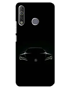 Чехол для TECNO Camon 12 Air CC6 с картинкой «Mercedes — силуэт авто»