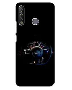 Чехол для TECNO Camon 12 Air CC6 с картинкой «Салон Audi — руль»