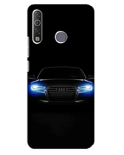Чехол для TECNO Camon 12 Air CC6 с картинкой «Audi в неоне»