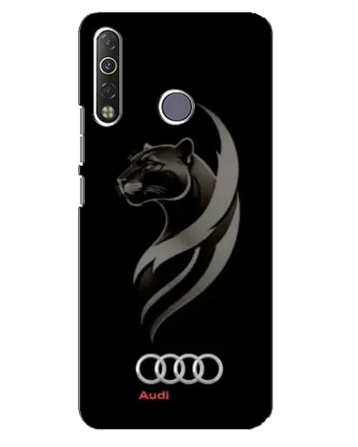 Чехол для TECNO Camon 12 Air CC6 с картинкой «Графика — пантера и Audi»