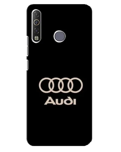 Чехол для TECNO Camon 12 Air CC6 с картинкой «Audi — золотой логотип»