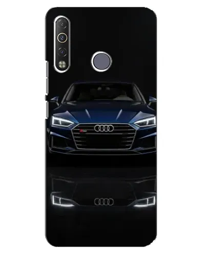 Чехол для TECNO Camon 12 Air CC6 с картинкой «Audi — ночное отражение»