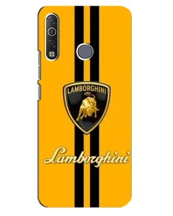 Чохол для TECNO Camon 12 Air CC6 з картинкою «Lamborghini Stripe жовтий» Чохол для TECNO Camon 12 Air CC6 з картинкою «Lamborghini Stripe жовтий»