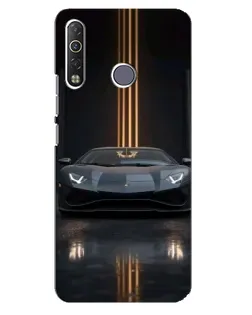 Чохол для TECNO Camon 12 Air CC6 з картинкою «Lamborghini золоті лінії» Чохол для TECNO Camon 12 Air CC6 з картинкою «Lamborghini золоті лінії»