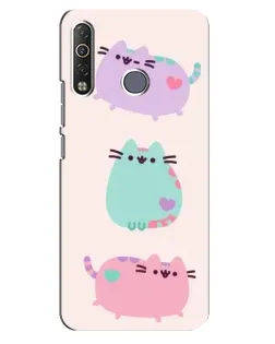 Чехол для TECNO Camon 12 Air CC6 с картинкой «Pusheen трио» Чехол для TECNO Camon 12 Air CC6 с картинкой «Pusheen трио»
