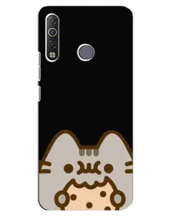 Чехол для TECNO Camon 12 Air CC6 с картинкой «Пушин на черном» Чехол для TECNO Camon 12 Air CC6 с картинкой «Пушин на черном»