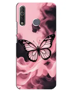 Чехол для TECNO Camon 12 Air CC6 с картинкой «Бабочка в дыму» Чехол для TECNO Camon 12 Air CC6 с картинкой «Бабочка в дыму»