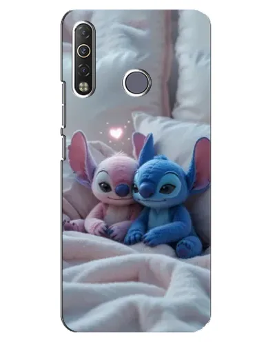 Чехол для TECNO Camon 12 Air CC6 с картинкой «Плюшевые Стич Ангел»