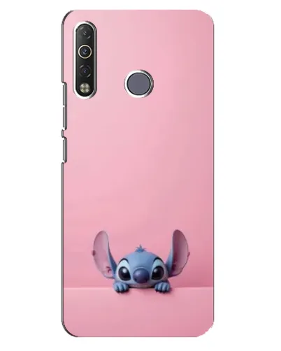 Чехол для TECNO Camon 12 Air CC6 с картинкой «Stitch выглядывает»