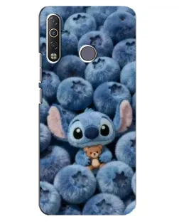 Чехол для TECNO Camon 12 Air CC6 с картинкой «Стич и голубика» Чехол для TECNO Camon 12 Air CC6 с картинкой «Стич и голубика»