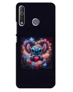 Чехол для TECNO Camon 12 Air CC6 с картинкой «Stitch в цветах» Чехол для TECNO Camon 12 Air CC6 с картинкой «Stitch в цветах»