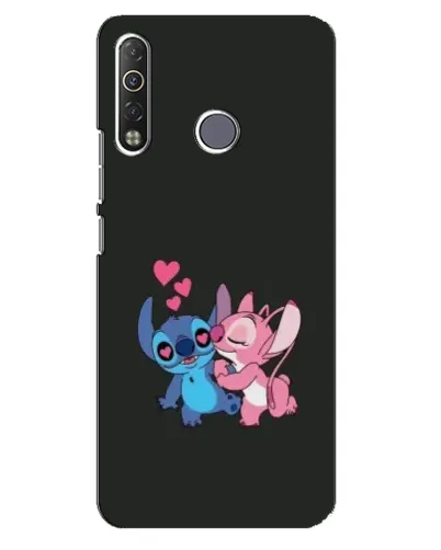 Чехол для TECNO Camon 12 Air CC6 с картинкой «Анжел целует Стича»