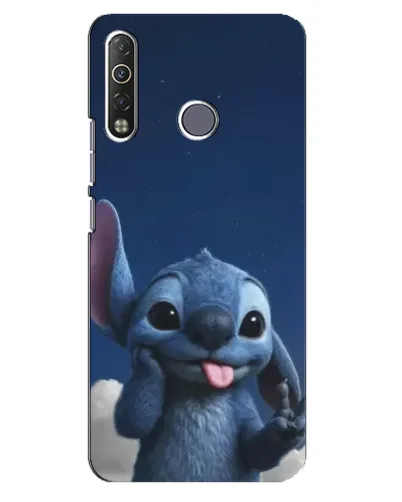 Чехол для TECNO Camon 12 Air CC6 с картинкой «Стич в облаках»