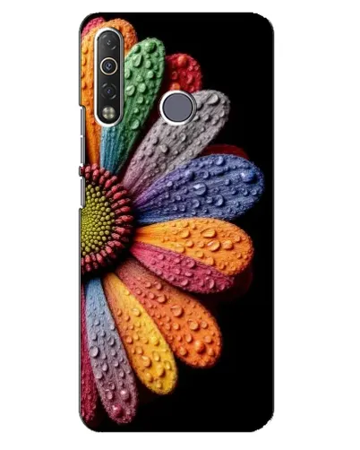 Чехол для TECNO Camon 12 Air CC6 с картинкой «Радужный цветок»