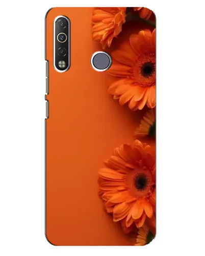 Чехол для TECNO Camon 12 Air CC6 с картинкой «Оранжевые герберы»