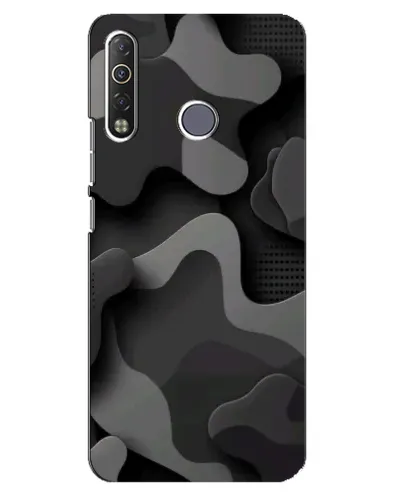 Чехол для TECNO Camon 12 Air CC6 с картинкой «Темный абстрактный камуфляж»