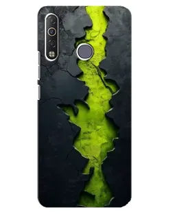 Чехол для TECNO Camon 12 Air CC6 с картинкой «Салатовый разлом скалы» Чехол для TECNO Camon 12 Air CC6 с картинкой «Салатовый разлом скалы»