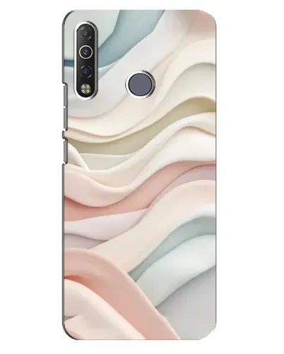 Чехол для TECNO Camon 12 Air CC6 с картинкой «Пастельные нежные волны»