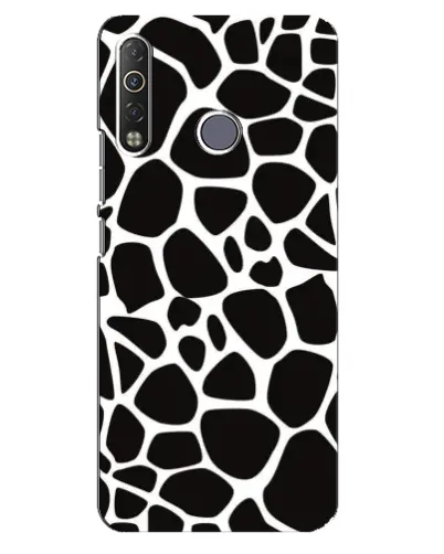 Чехол для TECNO Camon 12 Air CC6 с картинкой «Черно-белый жираф»