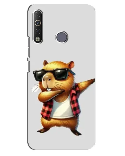Чохол для TECNO Camon 12 Air CC6 з картинкою «Капібара репер даб» Чохол для TECNO Camon 12 Air CC6 з картинкою «Капібара репер даб»