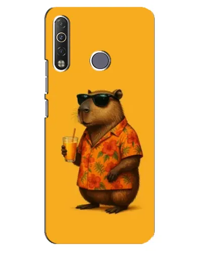 Чохол для TECNO Camon 12 Air CC6 з картинкою «Капібара на відпочинку» Чохол для TECNO Camon 12 Air CC6 з картинкою «Капібара на відпочинку»