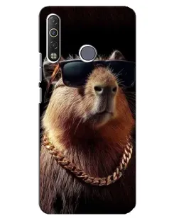 Чохол для TECNO Camon 12 Air CC6 з картинкою «Капібара золотий ланцюг» Чохол для TECNO Camon 12 Air CC6 з картинкою «Капібара золотий ланцюг»