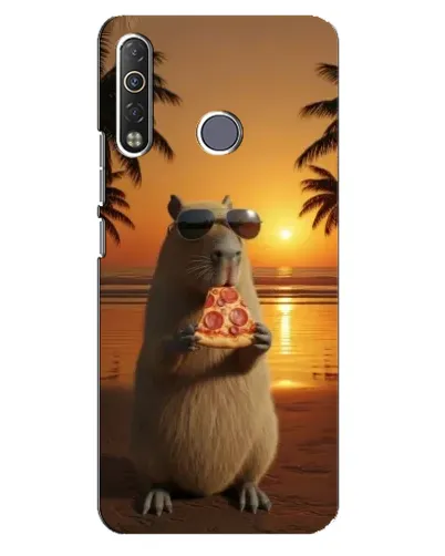 Чохол для TECNO Camon 12 Air CC6 з картинкою «Капібара з піцою» Чохол для TECNO Camon 12 Air CC6 з картинкою «Капібара з піцою»
