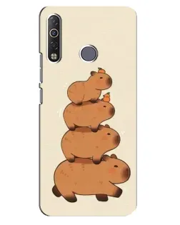 Чохол для TECNO Camon 12 Air CC6 з картинкою «Вежа з капібар» Чохол для TECNO Camon 12 Air CC6 з картинкою «Вежа з капібар»