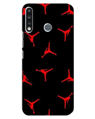 Чехол для TECNO Camon 12 CC7 с картинкой «Jordan Red Pattern»