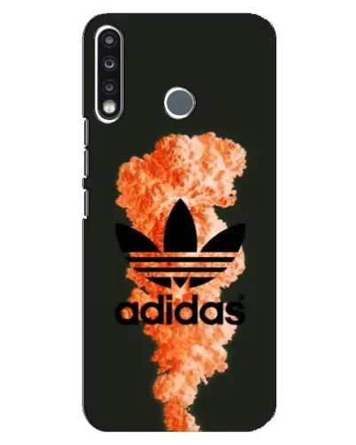 Чехол для TECNO Camon 12 CC7 с картинкой «Оранжевый дым Adidas»