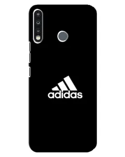 Чехол для TECNO Camon 12 CC7 с картинкой «Черная классика Adidas»